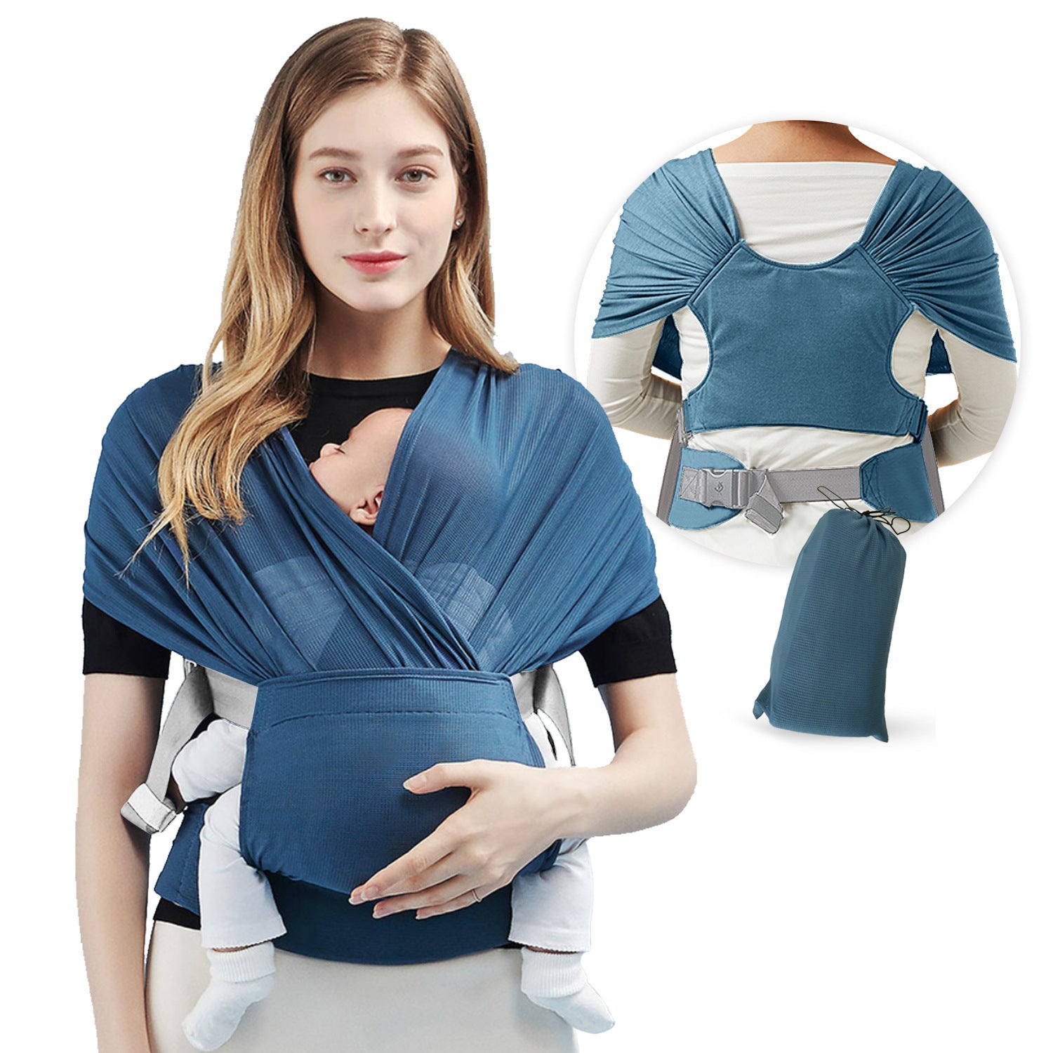 Newborn Hugging Baby Sling